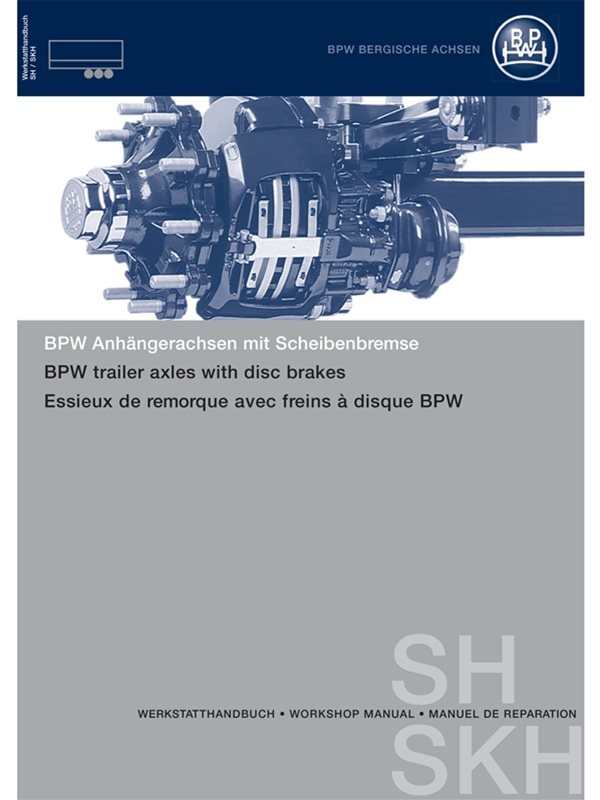 A BPW trailer axles with disc brakes workshop manual 